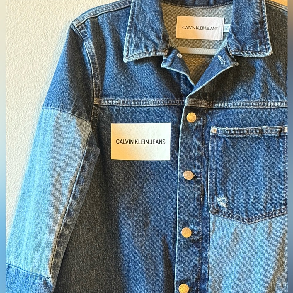 Calvin Klein Jeans Blue Patchwork Jacket - image 2